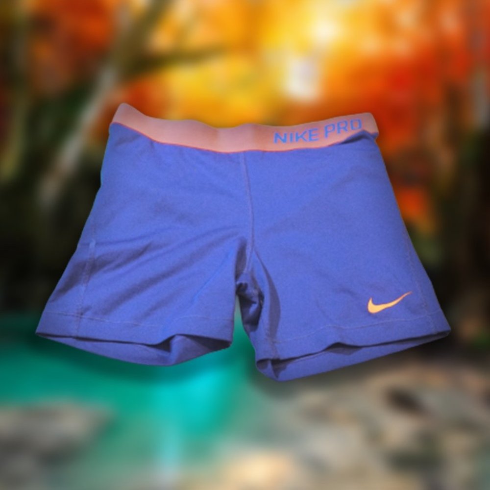 NIKE PRO Spandex Blue & Orange Good Condition